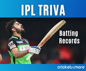 3.4K views · 219 reactions | #IPLTrivia - A look at some of the interesting batting records made in Indian Premier League. Chris Gayle holds the record of best individual score in the history of IPL, Virat Kohli holds the record for most runs in IPL. #ChrisGayle #viratKohli #IPL2023 #YasserUsman | Cricketnmore | Facebook