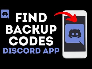 How to Find Discord Two Factor Authentication Backup Codes on Mobile - iPhone & Android