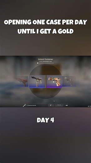 Opening 1 Case Every Day Until I Get a GOLD Day 4