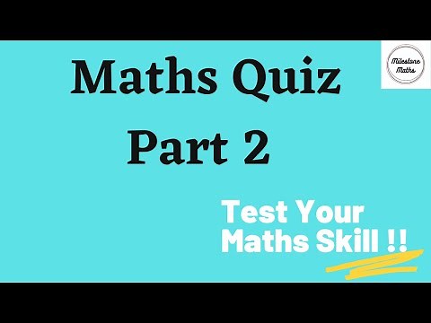 Maths Quiz | Grade 7 & 8