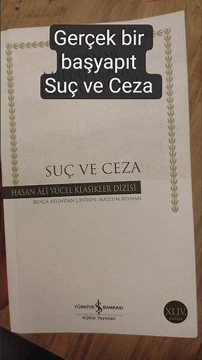 Suç ve Ceza Dostoyevski #book #roman #suçveceza #dostoyevski