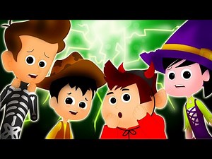 You Can't Run It's Halloween Night Scary Nursery Rhymes | Songs For Kids & Toddler By Oh My Genius - Videos For Kids