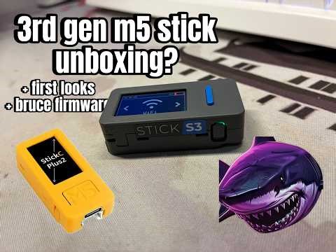 M5 Stack Stick S3 (3rd gen m5 stick?), First Looks, Bruce Firmware