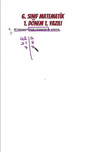 6th Grade Mathematics 1st Term 1st Written Exam 💯 #4