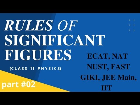 Rules of Significant figures class 11 Physics NET/ ECAT ǀǀ significant figures class 11 Physics