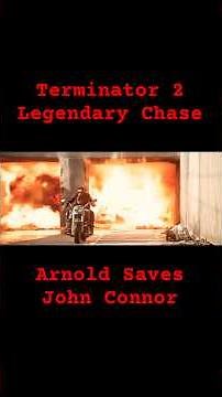 Most Iconic Chase Scene of All Time T2 #terminator #actionmovies #shorts