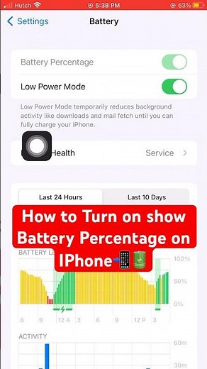How to turn on Battery Low Power Mode on IPhone📲🔋✅ #iphone #lowpowermode #batteryhealth #tutorial