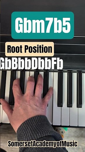 G Flat Half Diminished 7th Chord Piano Inversions #pianotutorial #diminishedchord