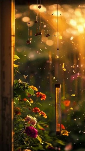 Evening Breeze and Wind Chimes | Calm Sunset Vibes 🎏*ੈ✩‧₊˚🎐
