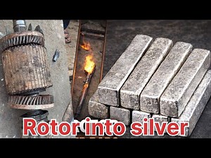Pure Silver Extraction From Old Motor Rotor | Scrap to Precious Metal