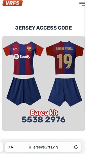 barca kit w #football