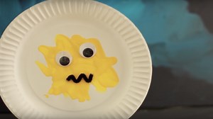Paper Plate Paint-Splat Monster | Crafts for Kids