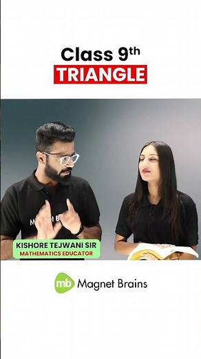 Class 9 Maths - Triangle | All Doubts and Problems Will Be Clear #ytshorts #magnetbrains #triangle