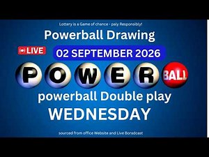 Powerball drawing live Results 02 Sep 2026 | powerball drawing live today