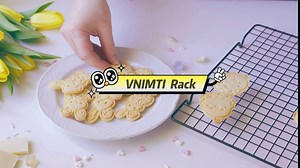 VNIMTI Baking Cooling Rack 2 Sets, Cookie Cooling Racks for Cooking, Baking, Roasting, Grilling, Drying, Oven Safe Wire Rack, 11" * 10" Small Squares Grids