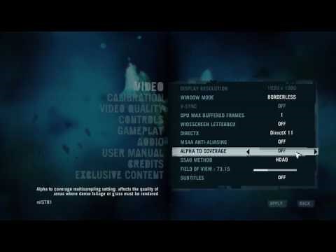 How To Enable Alpha To Coverage In Far Cry 3