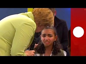 Young asylum seeker sobs as Merkel explains why she cannot stay in Germany
