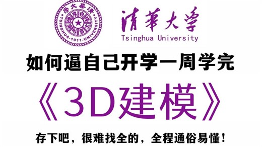 【整整488集】（允许白嫖）72小时讲完的3D建模入门学习教程！全程干货无废话！通俗易懂，学完秒变建模大神！我付费你白嫖！这还学不会，我直接退出建模圈！