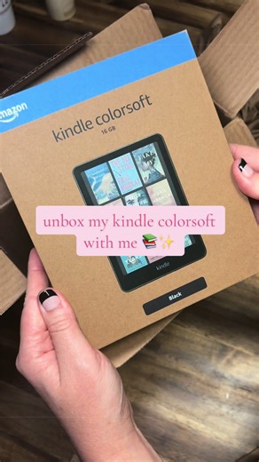 unbox my kindle colorsoft with me 📚✨ #kindle #kindlecolorsoft #unboxing