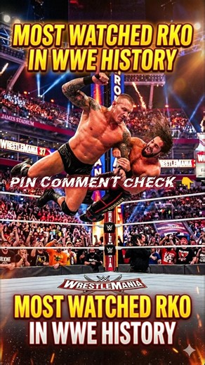 Most Watched RKO in WWE History 😱 | Randy Orton vs Seth #randyorton #sethrollins #wrestlemania31