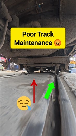 Railtrack maintenance rating; 10 out of?😫 #Train #Railway #maintenance #viral #Railtrack #trainwheel