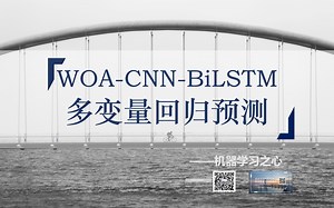【回归预测 | 】WOA-CNN-BiLSTM多输入单输出回归预测 | 鲸鱼算法优化卷积双向长短期记忆神经网络_哔哩哔哩_bilibili