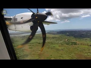 Best Seat in the House! ATR 72-600 Landing in exotic Diego, Madagascar! [AirClips]