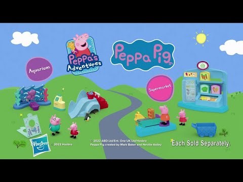 Peppa Pig Aquarium Adventure and Supermarket Playsets (Hasbro) TV Commercial - 2022