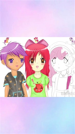 drawing mlp cutie mark crusaders! #beginner #beginnerartist #art #mlp #cutecore #mylittlepony