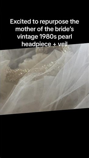 Taking Scissors to a 1980s Crown Veil — Bridal Transformation