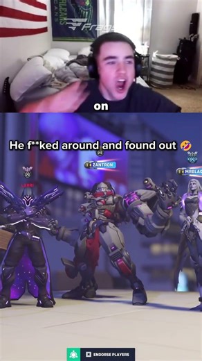 bro had a beef with the overwatch dev and got banned instantly