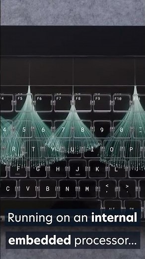 The Flux transparent keyboard comes with an adaptive display #shorts #keyboardasmr