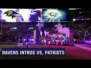 Baltimore Ravens Black Out M&T Bank Stadium for Introductions vs. Patriots