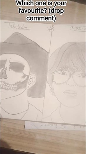 #how# draw# talwinder and BTS V❤️❤️❤️ in# a #short #video#