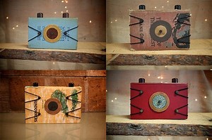 Pinhole Cameras Made from Vintage Hardback Books