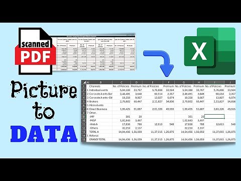 Scanned PDF or picture to Excel data | ‪@efficiency365‬