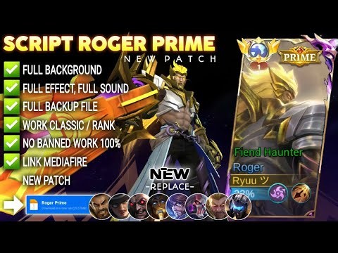 Script Skin Roger Prime - Fiend Haunter No Password | Full Effect & Voice | New Update