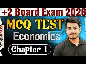 +2 Economics MCQ Test | Chapter 1 | Board Exam 2026