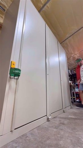 Have you ever been jealous of garage storage before? It may have taken hours to setup and adjust but this $900 FB marketplace score is fantastic! #garageshop #garagestorage #spin #organized #toolbox #workshop #filingcabinet #score | TOOLS by Design