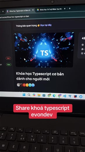 typescript evondev #laptrinh #it #cntt #evondev #typescript