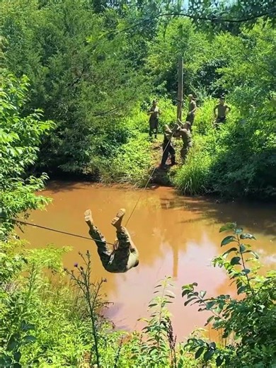 MCJROTC Training: The Ultimate Water Crossing Challenge... #usmc #usmarines #marinecorps