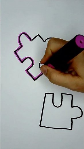 How to draw Puzzle Pieces