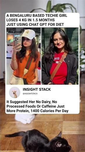 The ChatGPT Diet: Tech Girl Loses 4kg With No Dairy, 1400 Calories | AI Meal Plan Tested!