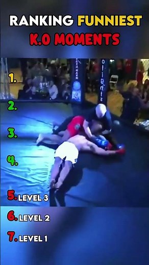 Ranking the Funniest MMA KOs Level 1-7 💥 #mma #knockout #funny