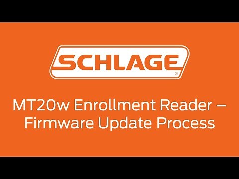 Schlage MT20w - Update Firmware