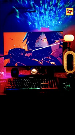 Pc RGB Light Setup Review ✨💫 | RGB Lighting for Desk & Gaming Room | #shorts #gaming #gamingroom