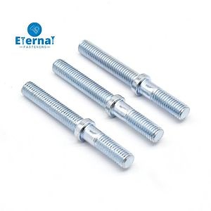 Custom Threaded Rod Bolt with Threaded Special Head Blue Zinc Coating