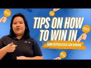 How to Win in a Bank repossessed Car Bidding