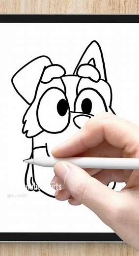 how to draw bluey and friends Cómo dibujar y pintar a bluey Bluey Mackenzie