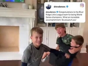 498K views · 10K reactions | Drew Brees and his sons loved seeing Louisiana win the Little League World Series championship  (via Drew Brees) | ESPN | Facebook
